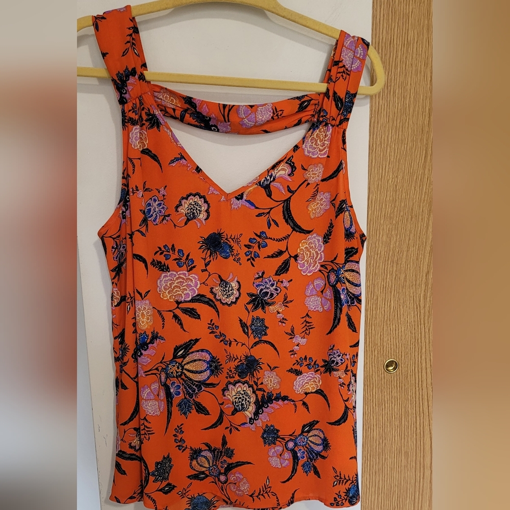DR2 Orange Floral Tank Top